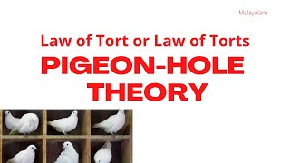 pigeon hole theory | Law of Tort