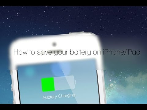 Как сохранить батарею на iPhone/iPad