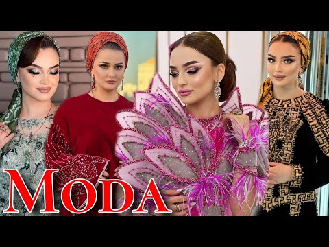 Taze trend bolan turkmen moda koynek fasonlar 202 / Women fashion dress
