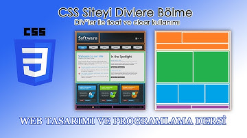 CSS Siteyi Divlere Bölme Örneği (Float ve Clear)