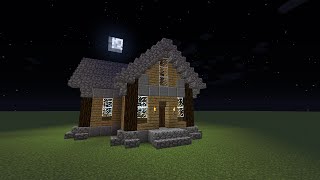 Minecraft Building Tutorial-- Old Fashion Wood House