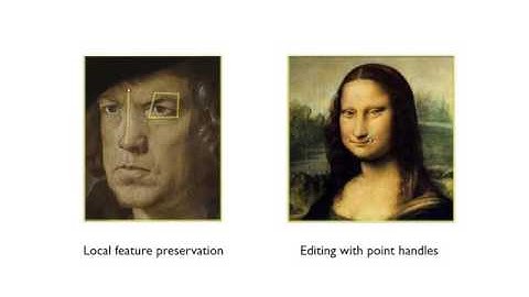Efficient C^2-Weighting for Image Warping