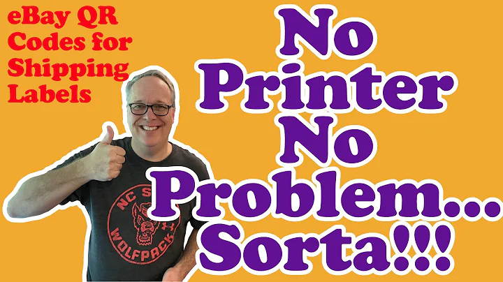 Using eBay QR Codes for Shipping- No Printer, No Problem....Sorta!