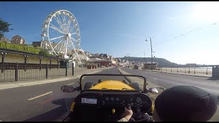 Drive down Scarborough sea front in my Westfield.  NO SOUND