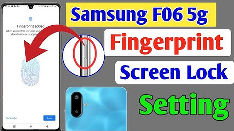 Samsung galaxy F06 5g fingerprint screen lock | fingerprint lock setting in Samsung F06/ fingerprint