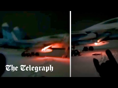 Ukraine 'blows up russian jet 1,000 miles behind enemy lines'