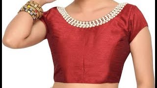 Boat neck designer blouse - cutting & stitching in telugu ( diy ) for
english videos https://www./amazingwomensworld facebook:
https://www.fac...