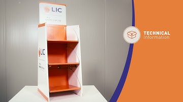 Self assembly display Counter Pop Up | Lic Packaging Spa