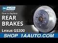 How to Replace Rear Brakes 1997-2005 Lexus GS300