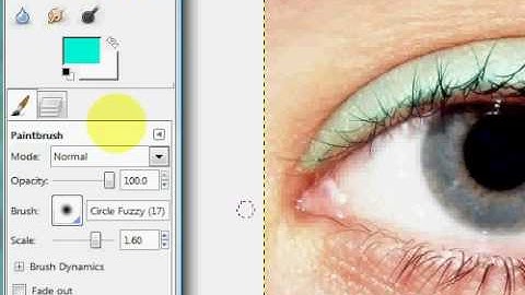 Applying makeup with GIMP