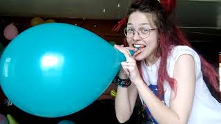 BEST BALLOON BURST CHALLENGE | LOONER GIRL BLOW TO POP B2P BALLOONS POPPING | SUPER LOUD POPS