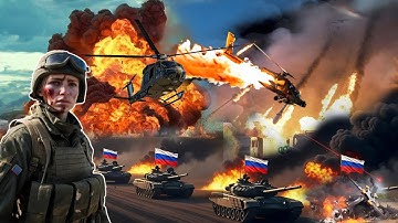 Russische vrouwelijke piloot blokkeert gigantisch Brits-Duits NAVO-konvooi naar Oekraïne! | ARMA 3