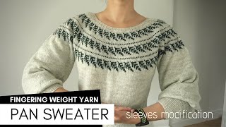 PAN sweater pattern by Marte Nilssen - knitted by knittingILove