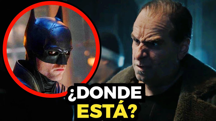 ¿Donde está Batman en The Penguin?