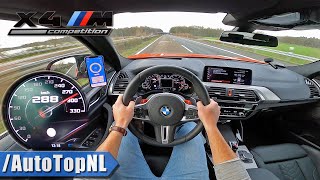 BMW X4M Competition 510HP TOP SPEED on AUTOBAHN POV (NO SPEED LIMIT) by AutoTopNL