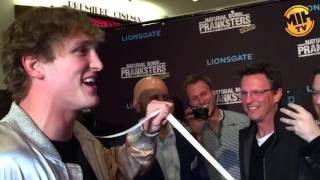 Logan Paul Gets Pranked At Natural Born Pranksters Premiere