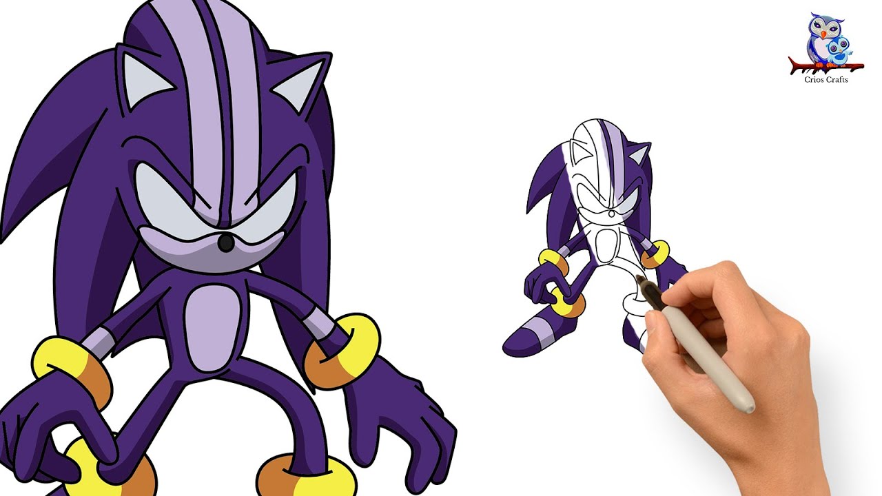 I drew Darkspine sonic!!!!!!!!!!!!!!!!!!!!!