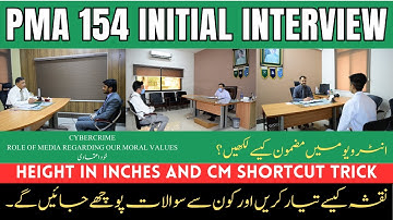 PMA 154  Long Course Interview Preparation| 154 PMA Long Course Recommended Candidate Interview |
