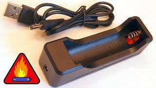 Dangerous USB-powered 18650 Li-Ion charger