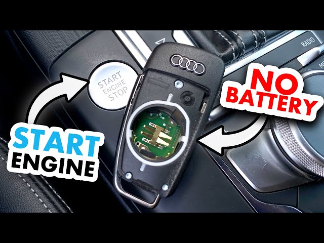 Start Audi engine with KESSY dead battery (A3 A4 A5 A6 A7 A8 Q3 Q5 Q7) 