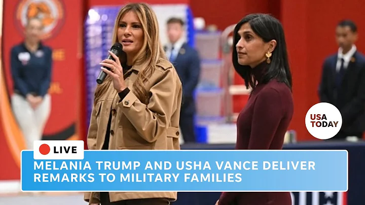 Melania Trump and Usha Vance deliver remarks to military families