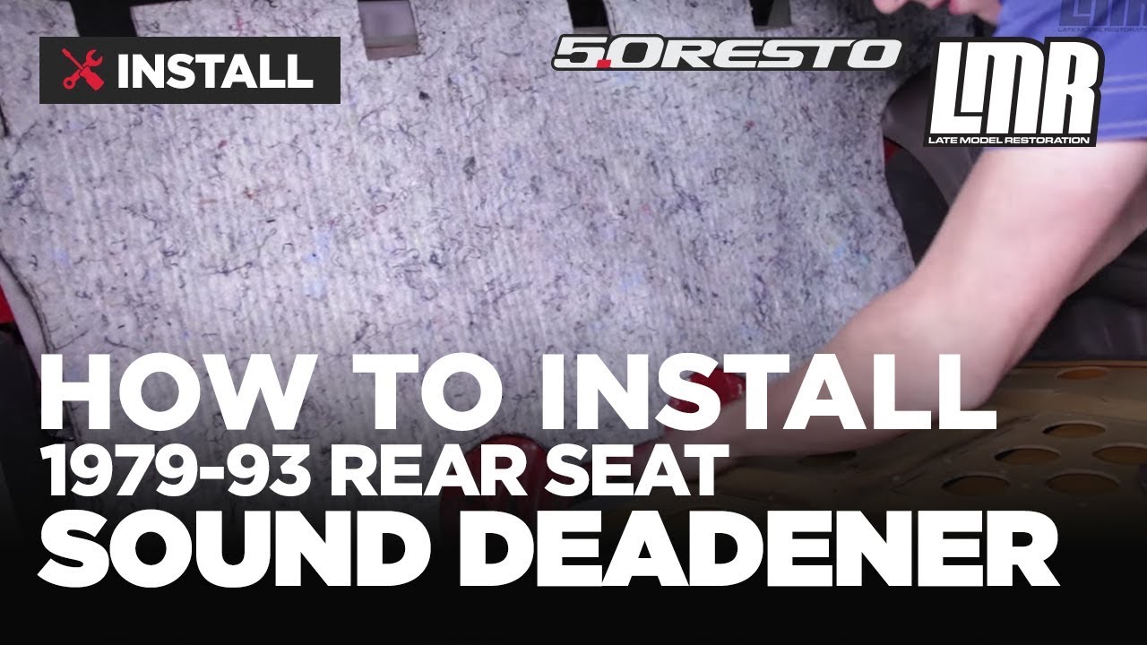 sound deadening material for doors Fox Body Mustang Rear Seat Sound Deadener (79-93 Coupe)