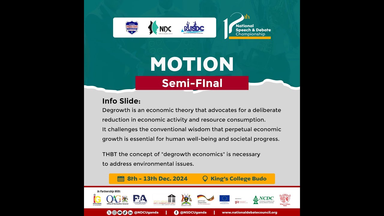 Kawempe Muslim S. S vs Ntare School | #12thNSDC Debate Seniors