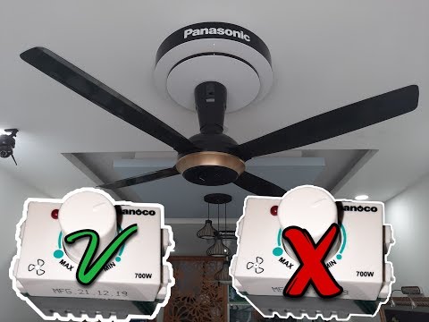 Video Quạt Trần Panasonic F-56XPG Có Nên Sử Dụng Dimmer Hay... - youtube