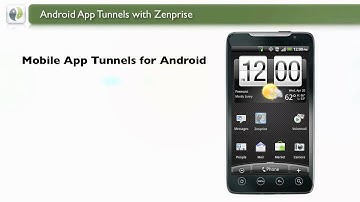 Android Mobile App Tunnels with Zenprise