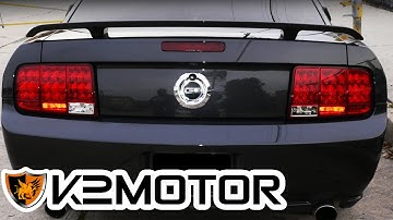 K2 MOTOR INSTALLATION VIDEO: 2005 - 2009 MUSTANG SEQUENTIAL LED TAIL LIGHTS