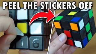 We are OFFICIALLY Peeling Stickers now... Rubik's Coach Cube