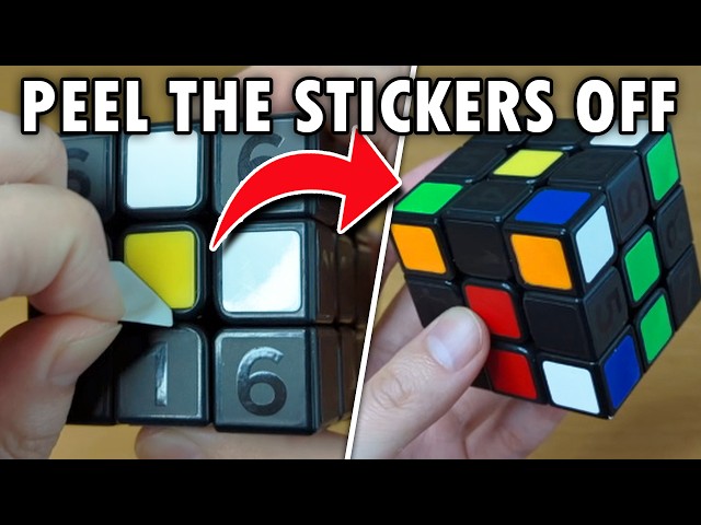 We are OFFICIALLY Peeling Stickers now... Rubik's Coach Cube class=