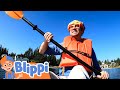 Blippi Goes Kayaking and Makes Sandcastles at the Beach! | Educational Videos For Kids