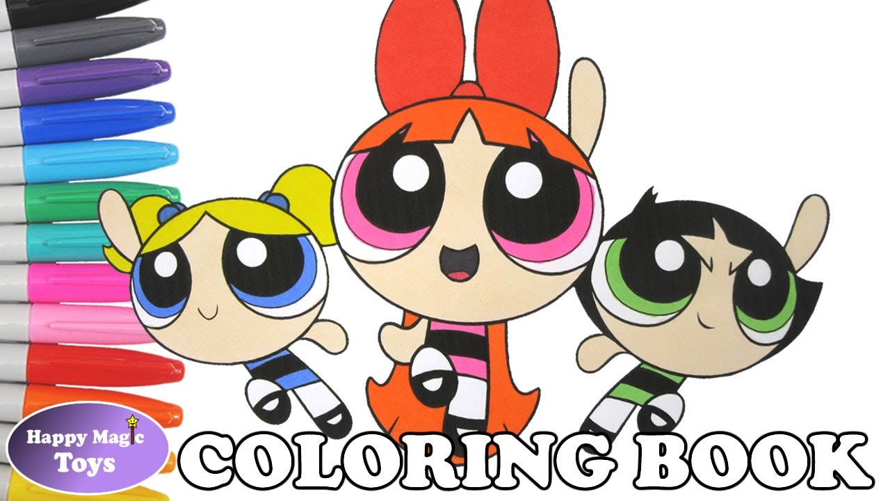 The Powerpuff Girls Coloring Book Pages Blossom Bubbles Buttercup