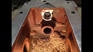 Minneapolis-Moline Prototype 445 Tractor #X-231 Restoration - Part 20: Face Milling Rear Case Repair