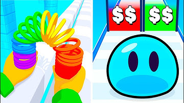 Toy Spring 3d Vs Slime Run Race 🟩⬜⬛ Walkthrough All New Max Update Mobile Tiktok Gameplay VS3643