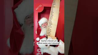 Santas Good List What Name Am I Missing?