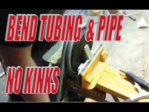 Bending Tube and Pipe without kinking it... Tubing Bender Homemade - YouTube