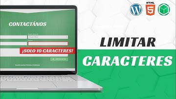 Limitar Caracteres en un FOROMULARIO *HTML Y WORDPRESS*