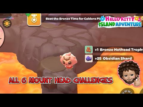 Hello Kitty Island Adventure - ALL 6 MOUNT HEAD CHALLENGES