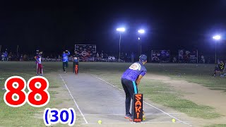 TAMOUR MIRZA VS USAMA ALI SIALKOT 88 RUNS NEED 30 BALLS BEST MATCH IN TAPE BALL CRICKET PAKISTAN