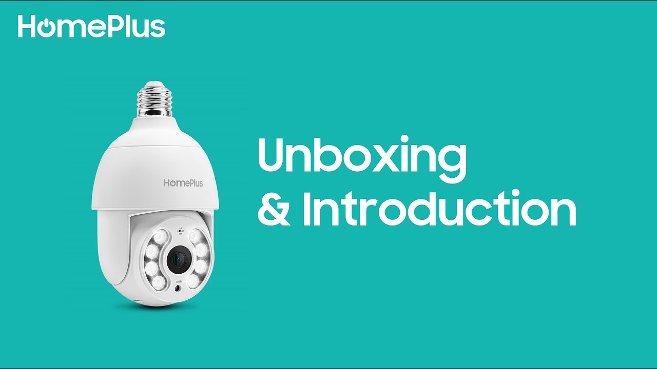 HomePlus Light Bulb Security Camera Unboxing Easy to Install & Waterproof Design YouTube