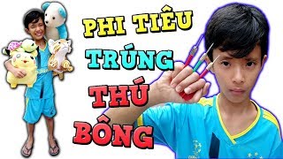 Tony | Thằng Ngáo 6 Ngón Ném Phi Tiêu Trúng THÚ BÔNG - Throw Darts For Stuffed Animal