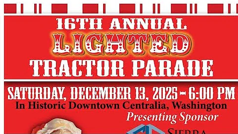 Centralia Lighted Tractor Parade 2025