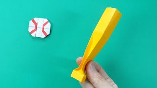 Origami "Baseball Bat"