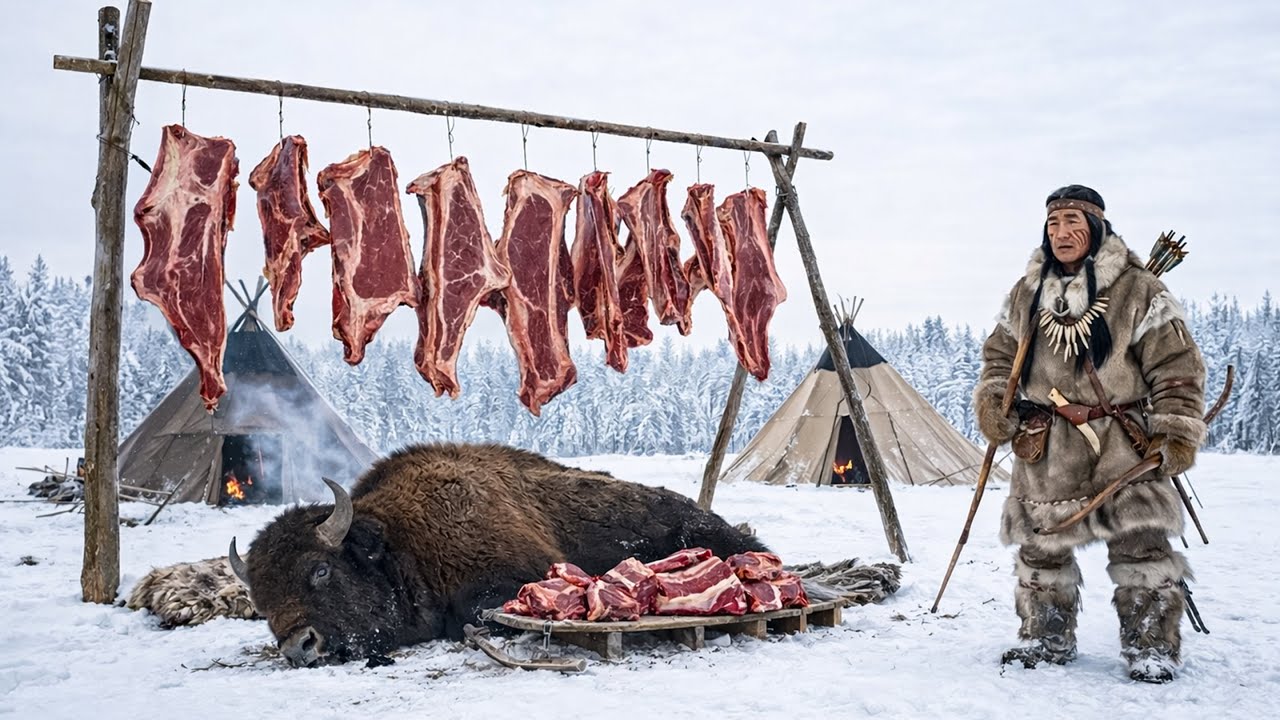 Surviving −60°C Yakutia — A Hunter’s Fighting Giant Bison to Return Home