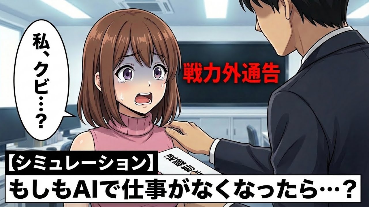 【漫画】もしも2030年に人間の仕事が消えたら…？AIに仕事を奪われた未来予測がヤバすぎる…