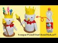 Membuat Tempat Pensil Charakter mixzuu dari Botol Bekas || DIY Pencil Holders From Plastic Bottles