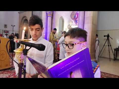 قداس احد مولد يوحنا المعمدان للأب الفاضل كبريال خاجو ٢٠٢٠ ١٢ ٦ كاتدرائية مار جرجس للسريان الأرثوذكس