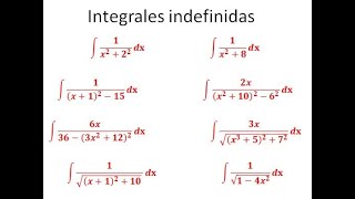Integrales indefinidas directas 3